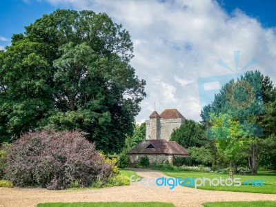 Exterior View Of Michelham Priory And Gardens Stock Photo