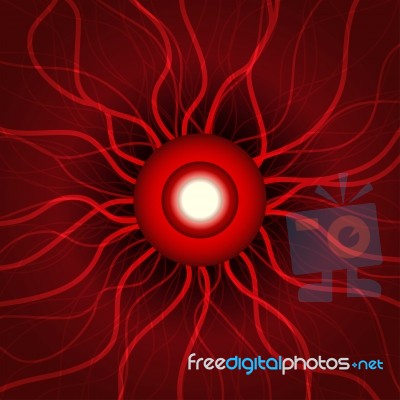Eye Ball Abstract Technology Background Stock Image