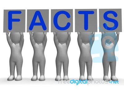 Facts Banners Means Truth Information And Knowledge Stock Image