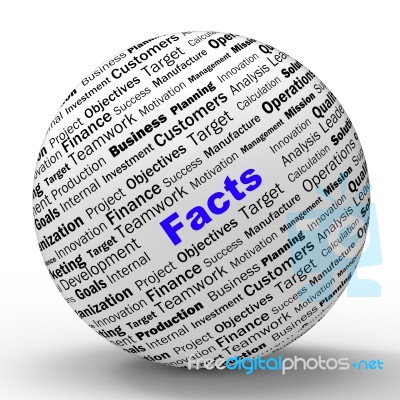 Facts Sphere Definition Means Truth And Wisdom Stock Image