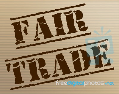 Fair Trade Shows Product Imprint And Goods Stock Image