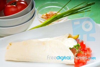 Falafel Wrap Stock Photo Falafel Wrap Stock Photo