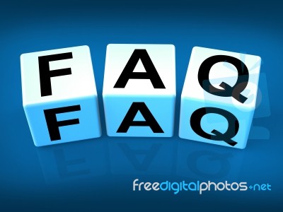 Faq Blocks Indicate Question Answer Information And Advice Stock Image