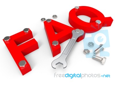 Faq Online Indicates World Wide Web And Advisor Stock Image