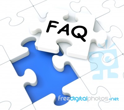 Faq Puzzle Shows Inquiries And Questions Stock Image