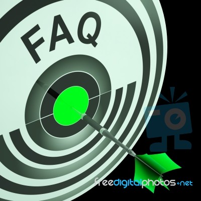Faq Shows Frequently Asked Questions Stock Image