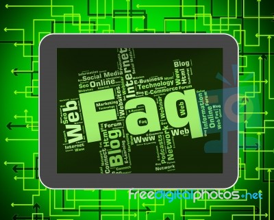 Faq Word Indicates Frequently Asked Questions And Answer Stock Image