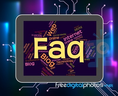 Faq Word Indicates Frequently Asked Questions And Answer Stock Image