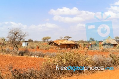 Farmland Landscape In Ethiopia Stock Photo