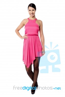 Fashionable Woman In An Elegant Dress Stock Photo Fashionable Woman In An Elegant Dress Stock Photo