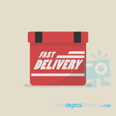 Fast Delivery Box Stock Image