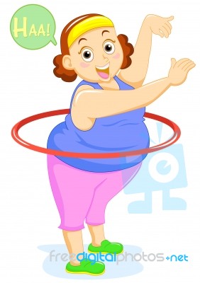 Fat Lady Stock Image