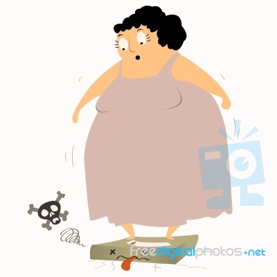 Fat Woman Stock Image
