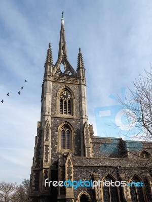 Faversham, Kent/uk - March 29 : View Of St Mary Of Charity Churc… Stock Photo