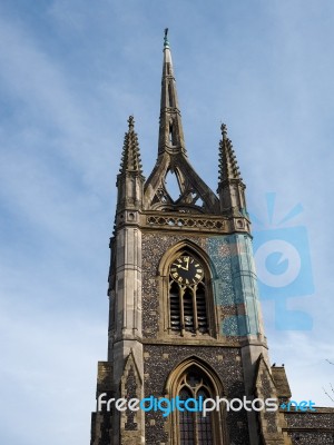Faversham, Kent/uk - March 29 : View Of St Mary Of Charity Churc… Stock Photo