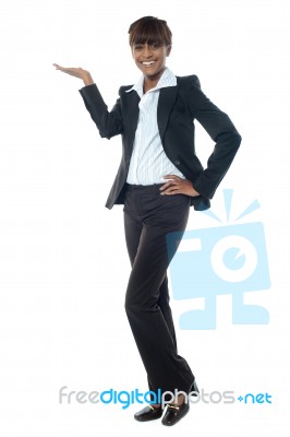 Female Executive Posing With Copyspace Stock Photo Female Executive Posing With Copyspace Stock Photo