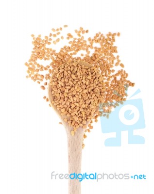 Fenugreek Seeds Stock Photo
