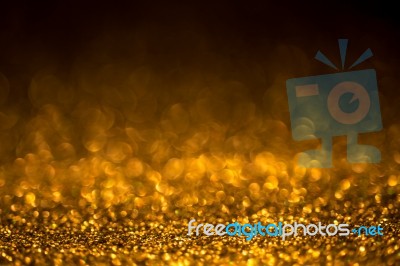 Festive Background. Christmas And New Year Feast Bokeh Background Stock Photo