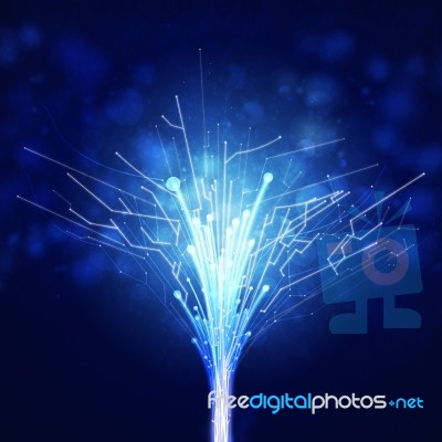 Fiber Optics Stock Image