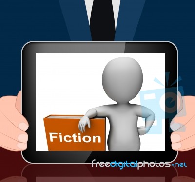 Fiction Book And Character Displays Books With Imaginary Stories… Stock Image Fiction Book And Character Displays Books With Imaginary Stories… Stock Image