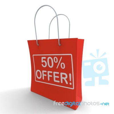 Fifty Percent Off Shows Clearance Stock Image