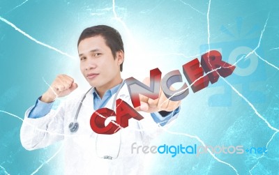 Fight Cancer Concept Stock Photo