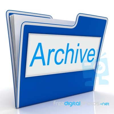 File Archive Represents Organized Paperwork And Organization Stock Image