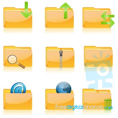 File Icons Stock Image
