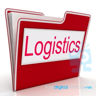 File Logistics Shows Process Plan And Coordinating Stock Image