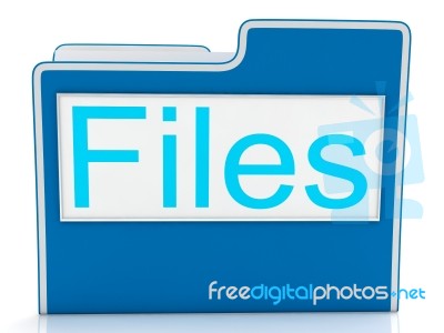 Files Word Showing Organizing And Data Stock Image