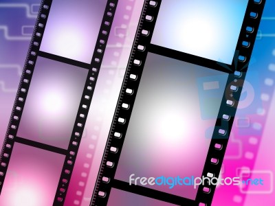 Filmstrip Copyspace Represents Photo Negative And Photographic Stock Image