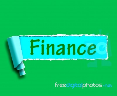 Finance Word Shows Online Lending And Financing Stock Image