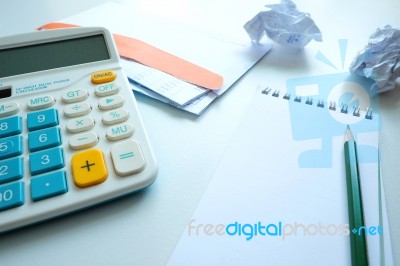 Finances And Calculating Stock Photo