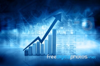 Financial Background Stock Image