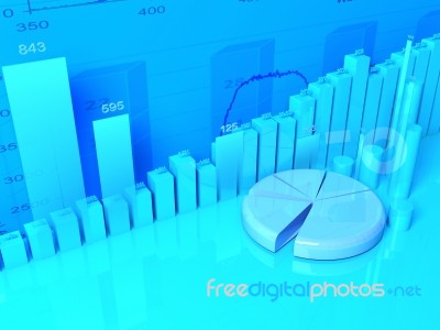 Financial Chart And Graph Stock Image