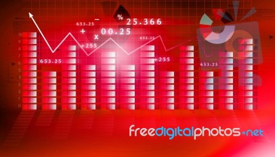 Financial Graph Stock Image