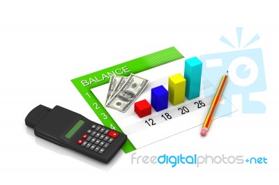 Financial Graph Stock Image