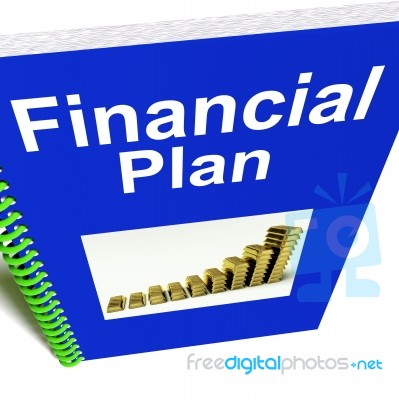 Financial Plan Book Stock Image