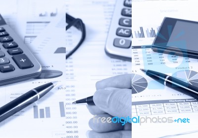 Financial Report Stock Photo