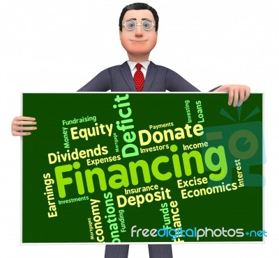 Financing Word Means Business Trading And Money Stock Image
