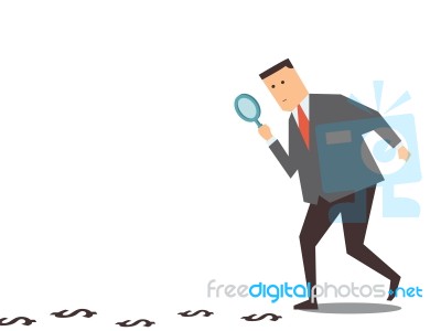 Finding Money Track Stock Image