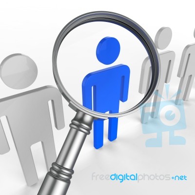 Finding Staff Represents Strong Point And Brilliance Stock Image