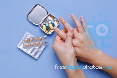 Finger And Joint Pain Stock Photo