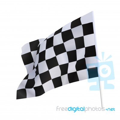 Finish Flag Stock Image