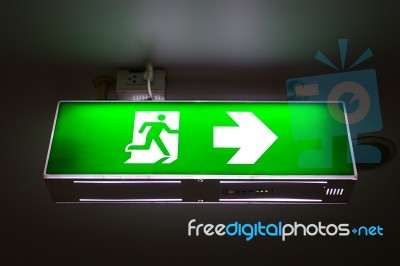 Fire Exit Stock Photo