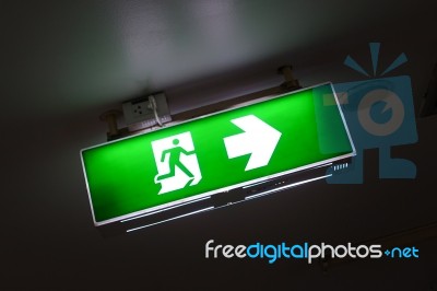 Fire Exit Stock Photo
