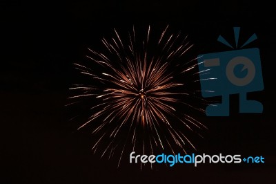 Firework Explosion Stock Photo