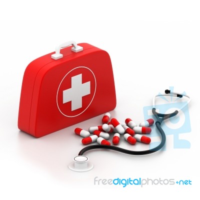 First Aid Kit Stock Image