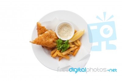 Fish And Chips Stock Photo