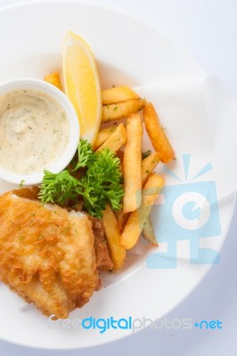 Fish And Chips Stock Photo